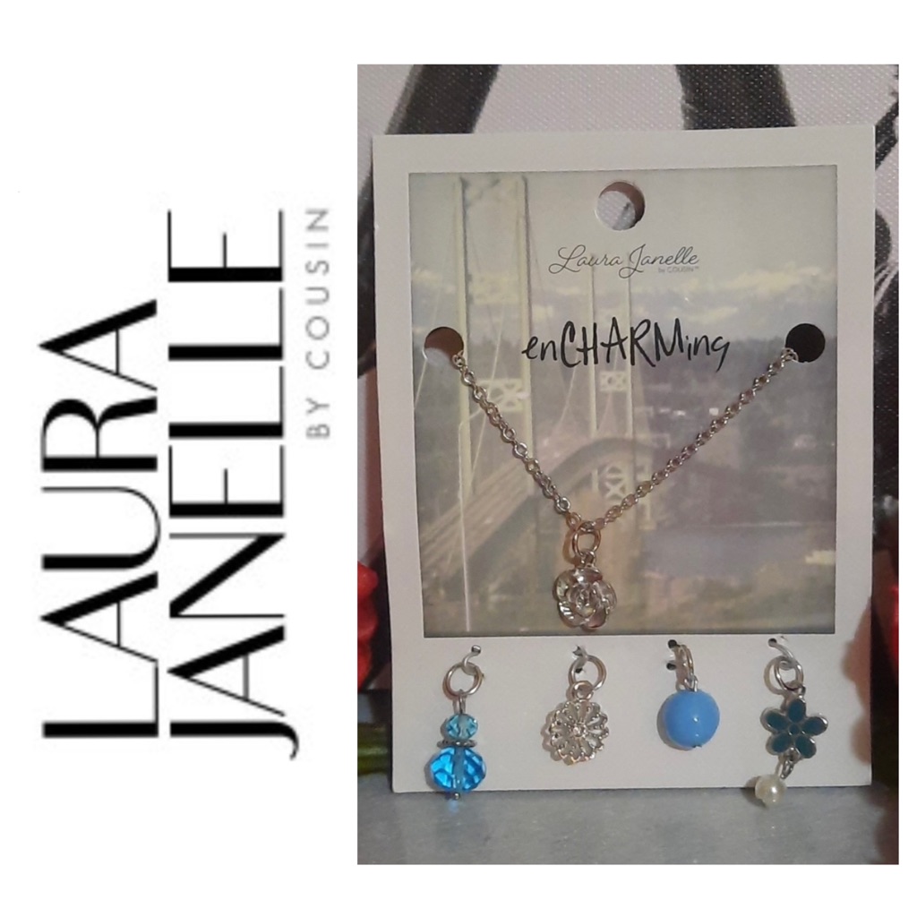 Laura Janelle Encharming Flower Necklace W/4 Charms